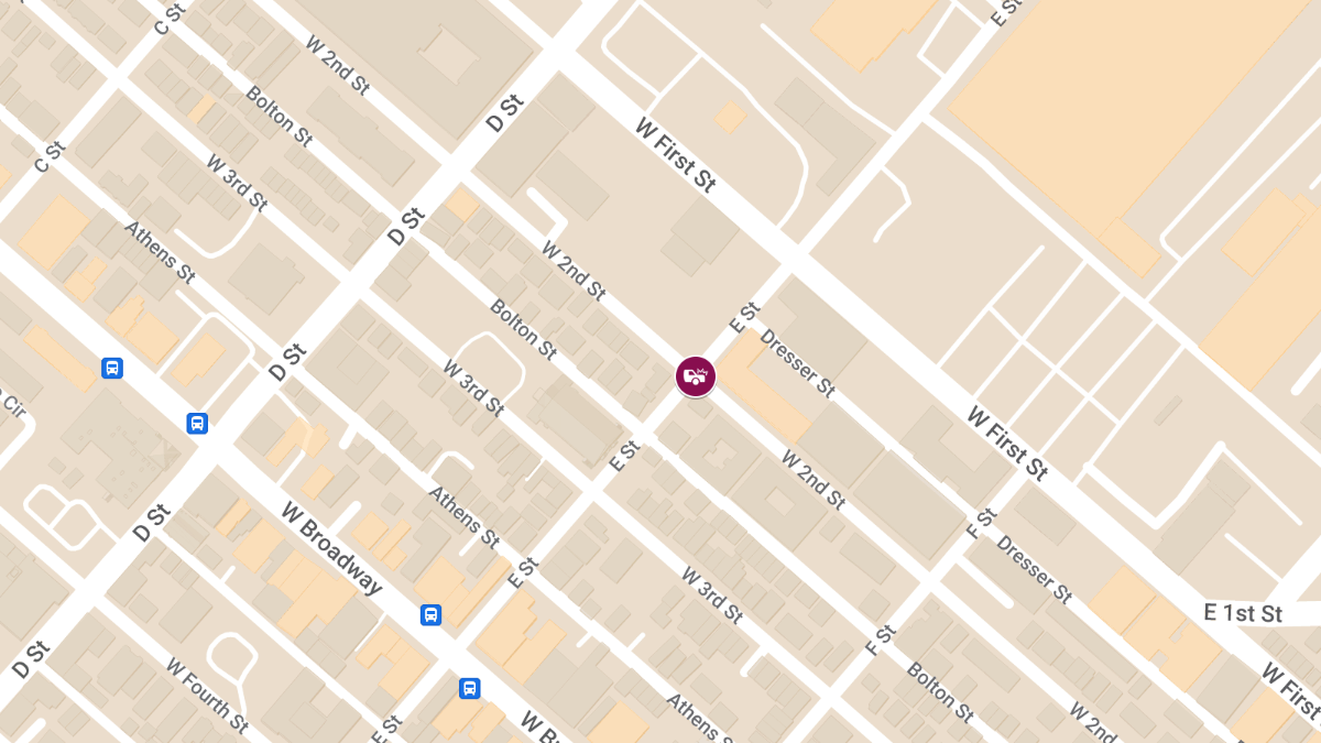 Vehicle Collision with Injuries at E St & W 2nd St