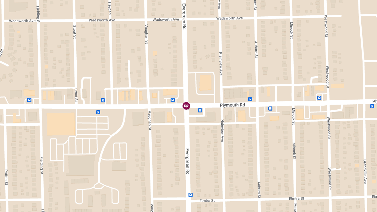 Vehicle Collision with Injuries at Evergreen Rd & Plymouth Rd