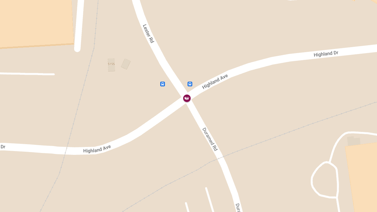 Vehicle Collision with Injuries at Highland Ave & Lester Rd