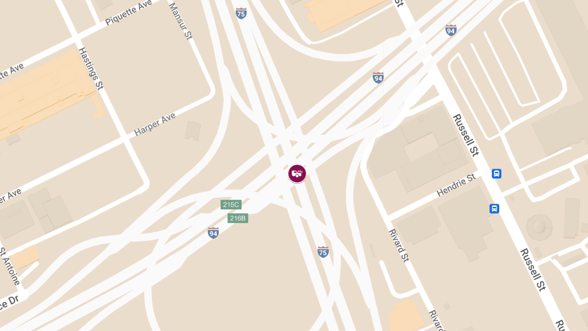 Vehicle Collision with Injuries at I-94 E & I-75 N in Poletown East