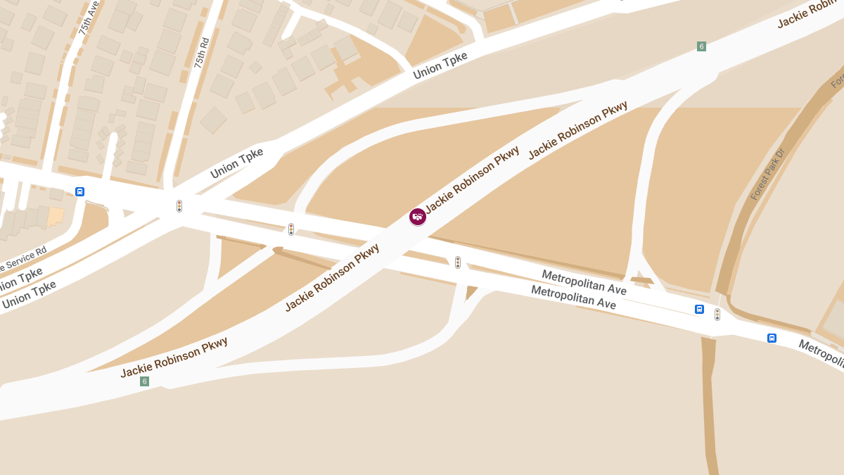 Vehicle Collision with Injuries at Jackie Robinson Pkwy N & Exit 6