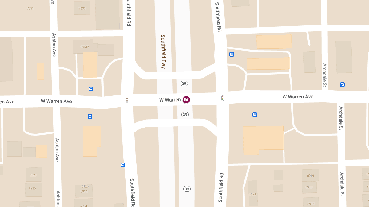 Vehicle Collision with Injuries at M-39 N & W Warren Ave