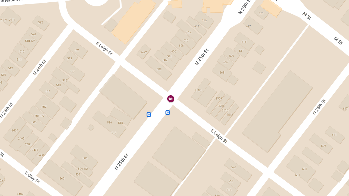 Vehicle Collision with Injuries at N 25th St and E Leigh St