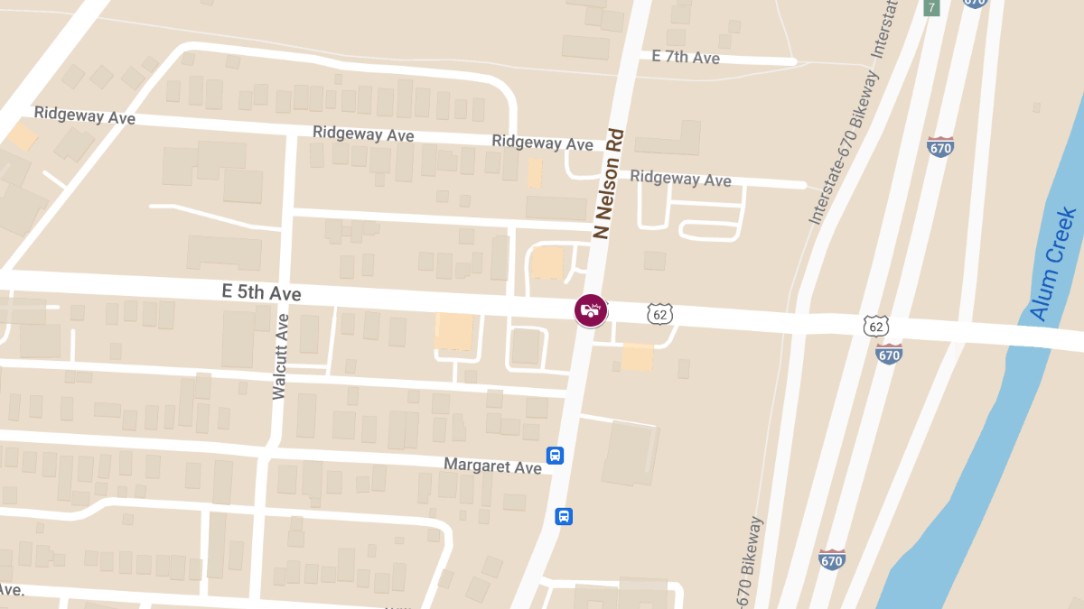 Vehicle Collision with Injuries at N Nelson Rd & E 5th Ave