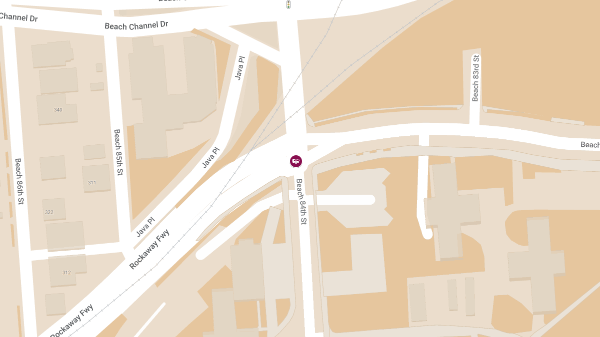 Vehicle Collision with Injuries at Rockaway Fwy & Beach 84th St