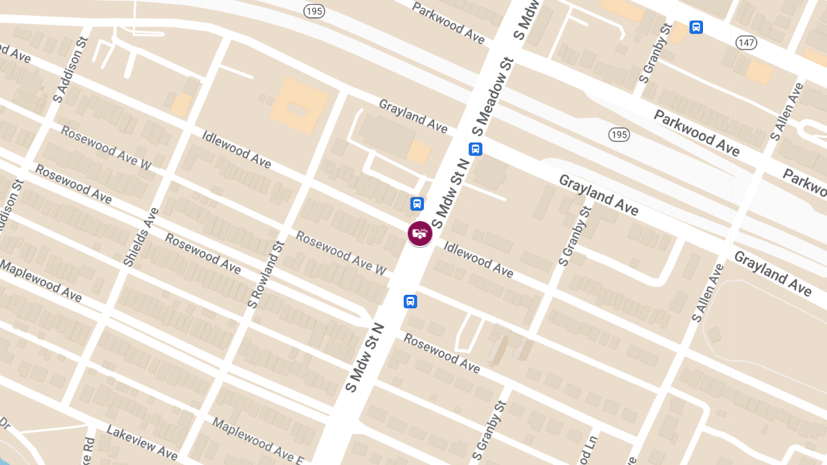 Vehicle Collision with Injuries at S Meadow St & Idlewood Ave