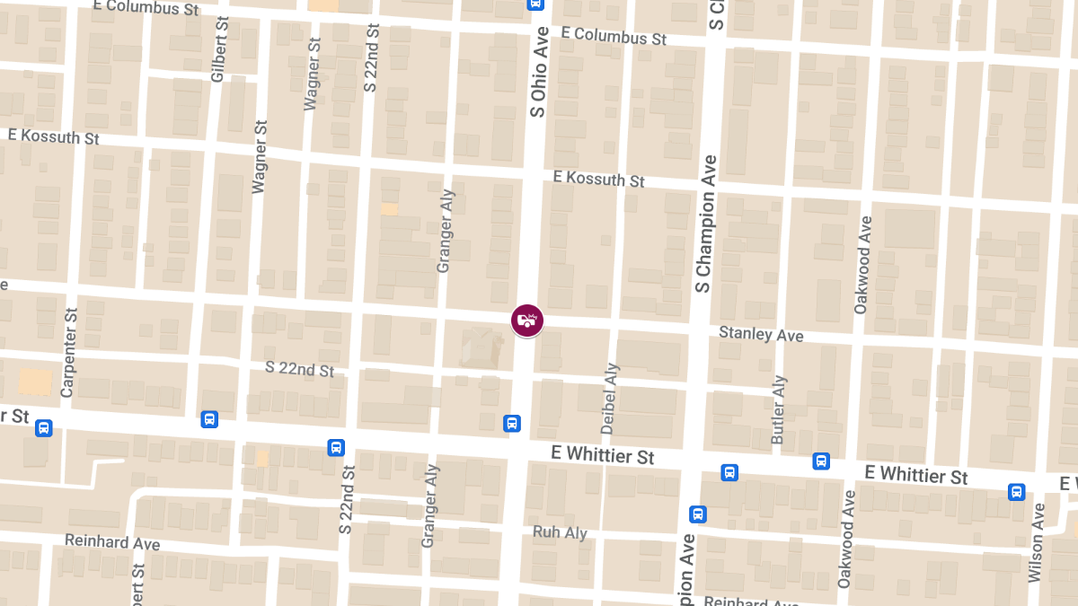 Vehicle Collision with Injuries at Stanley Ave & S Ohio Ave