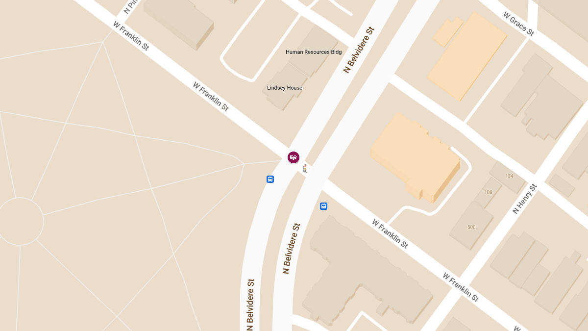 Vehicle Collision with Injuries at W Franklin St & N Belvidere St