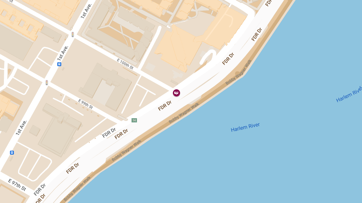 Vehicle Collision with Injuries on FDR Dr North at E 100th St