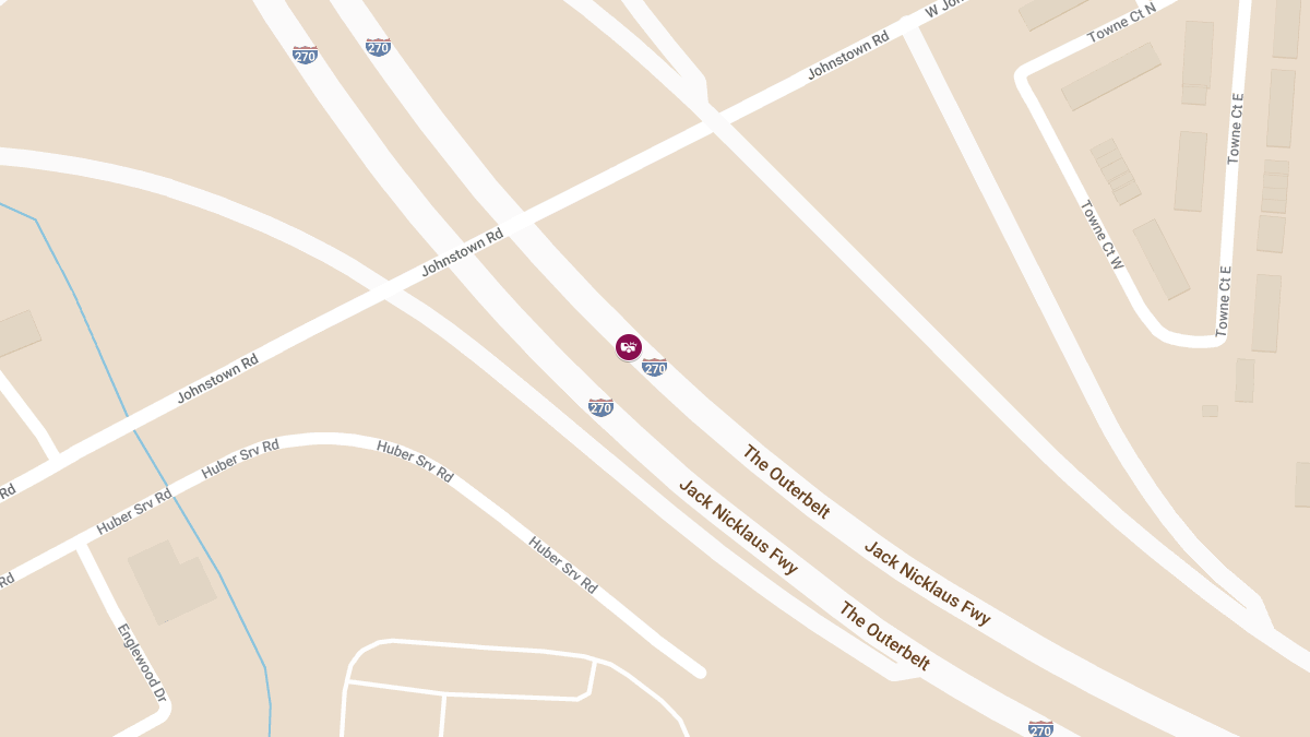 Vehicle Collision with Injuries on I-270 N near Johnstown Rd