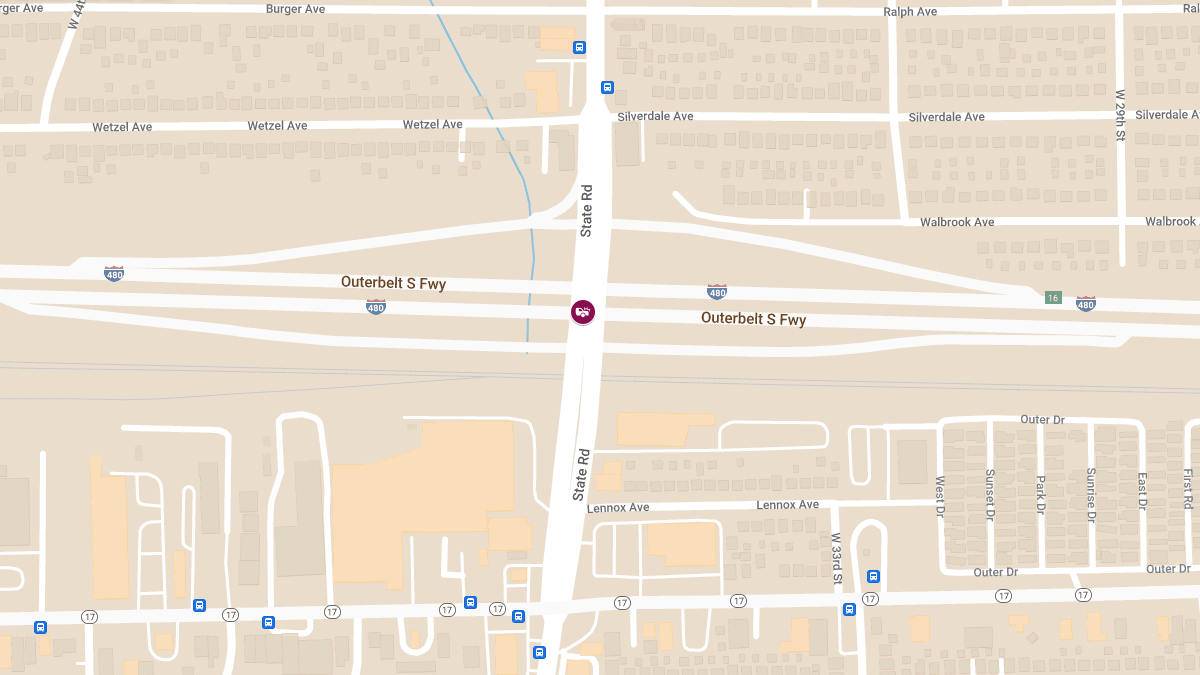 Vehicle Collision with Injuries on I-480 W at State Rd