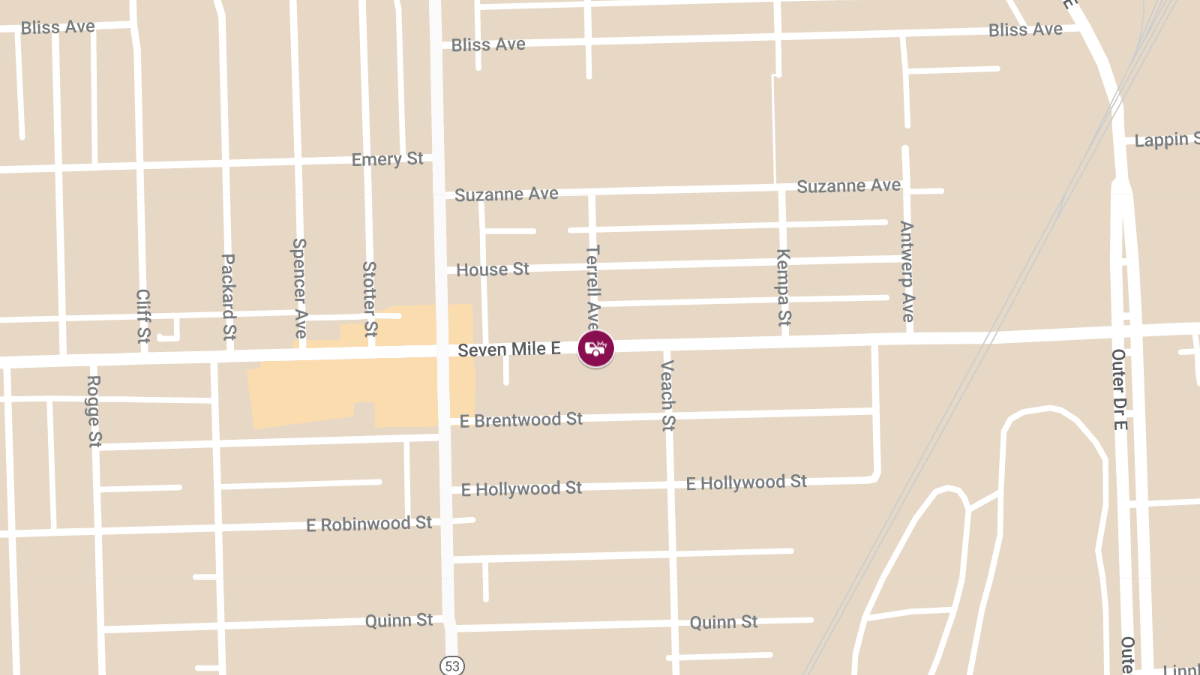 Vehicle Collision with Possible Injuries at 8730 Seven Mile E