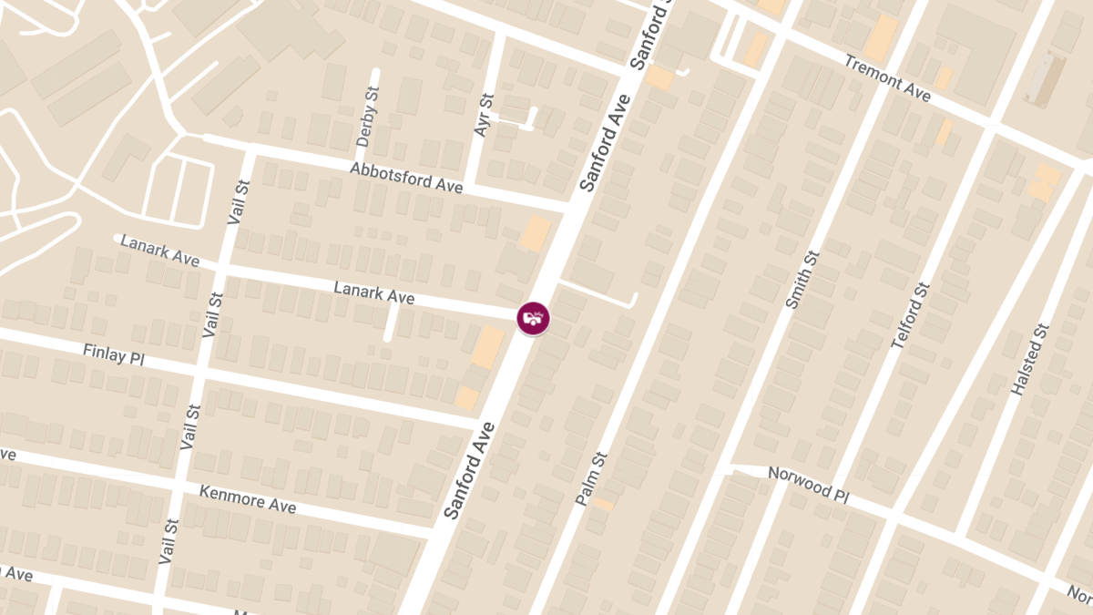 Vehicle Crash With Injuries at Lanark Ave & Sandford Ave