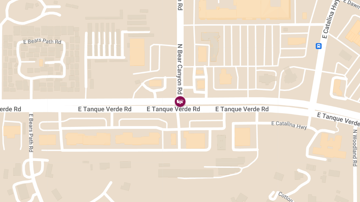 Vehicle Crash With Injuries at N Bear Canyon Rd & E Tanque Verde Rd