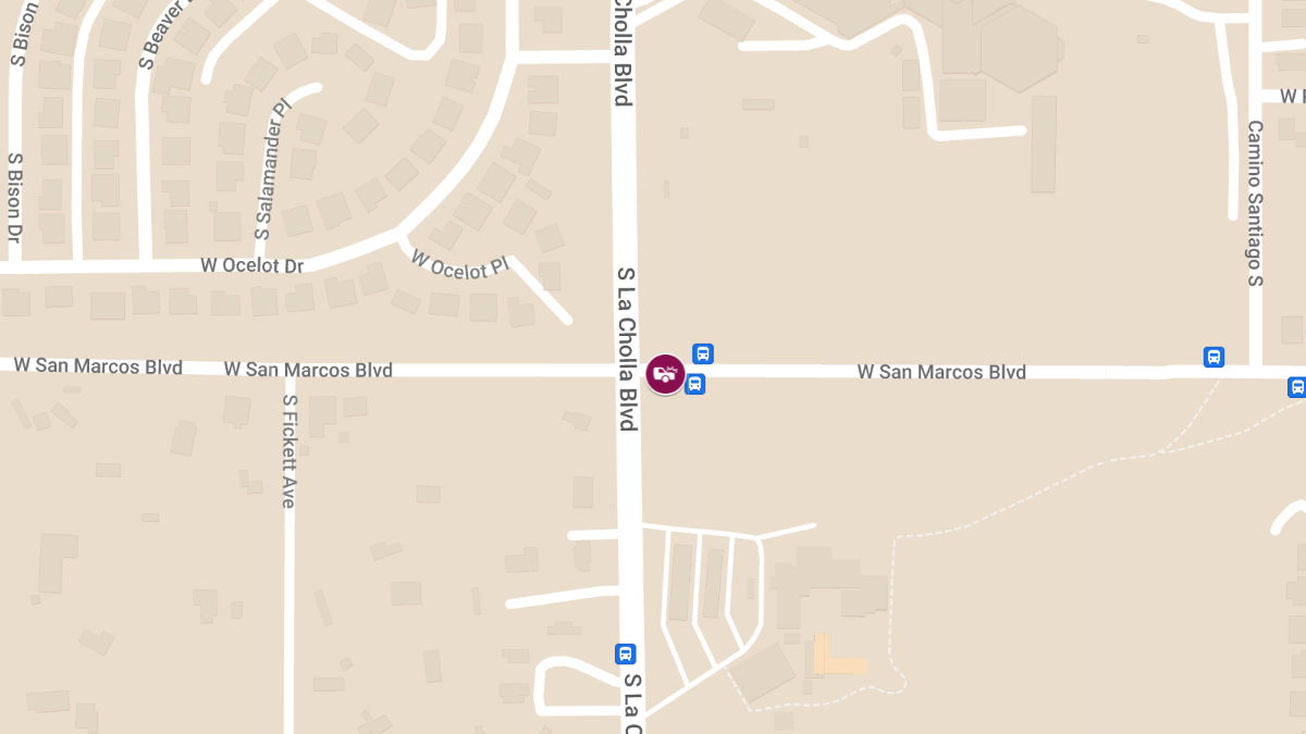Vehicle Crash With Injuries at W San Marcos Blvd & S La Cholla Blvd