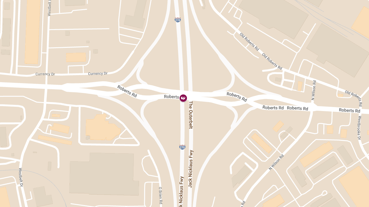 Vehicle Crash With Injuries on I-270 N at Roberts Rd