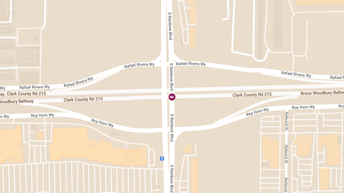 Vehicle Crash With Injuries on S Rainbow Blvd at CC-215