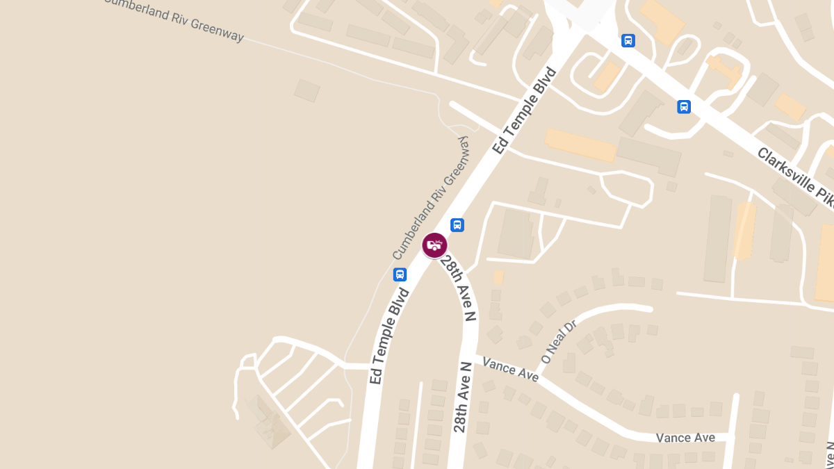 Vehicle Crash at 28th Ave N & Ed Temple Blvd Causes Injuries
