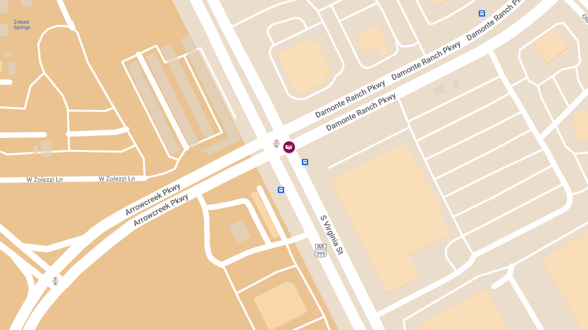 Vehicle Crash at S Virginia St & Damonte Ranch Pkwy Causes Injuries