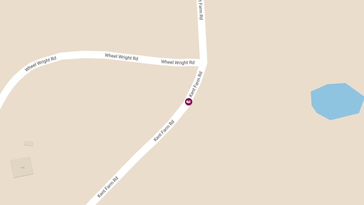 Vehicle Crash into Water on Kent Farm Rd Near Wheelwright Rd