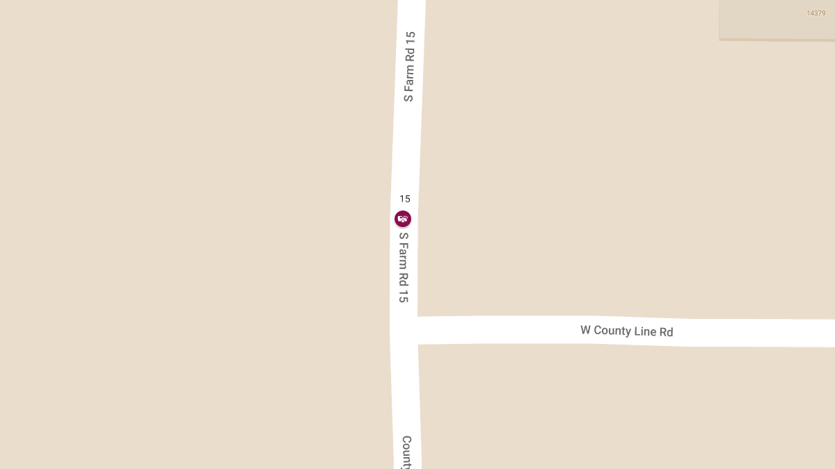 Vehicle Crash on Farm Road 15 Injures Two