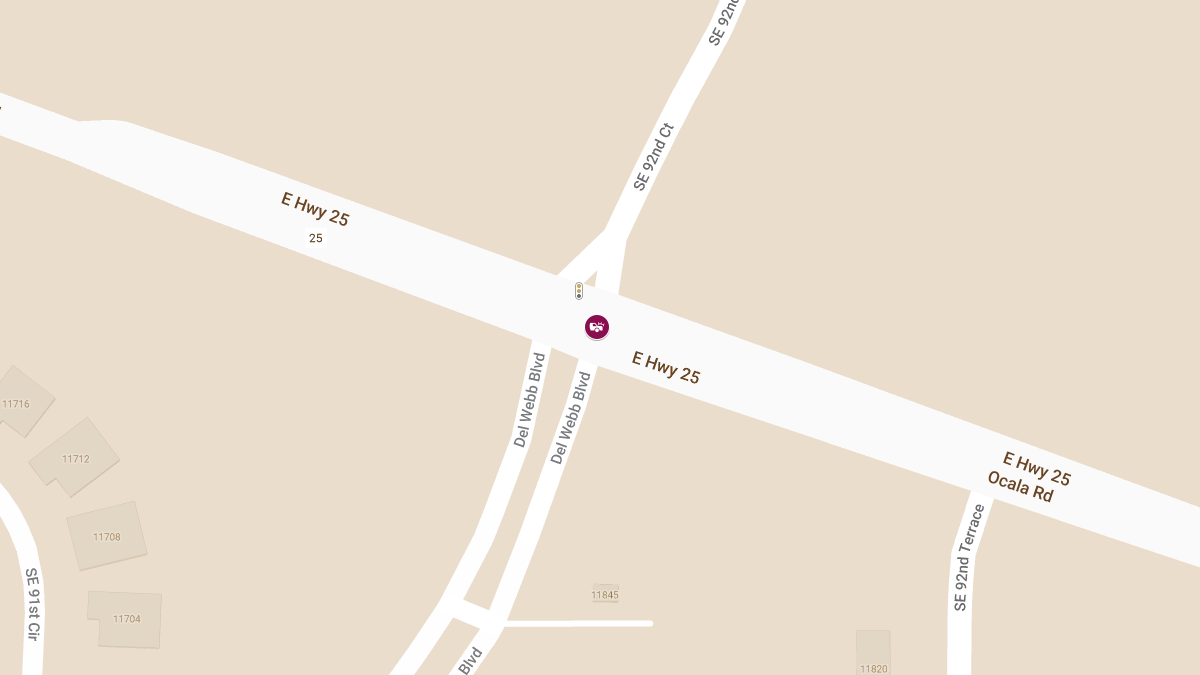 Vehicle Crash with Injuries at CR-25 & Del Webb Blvd