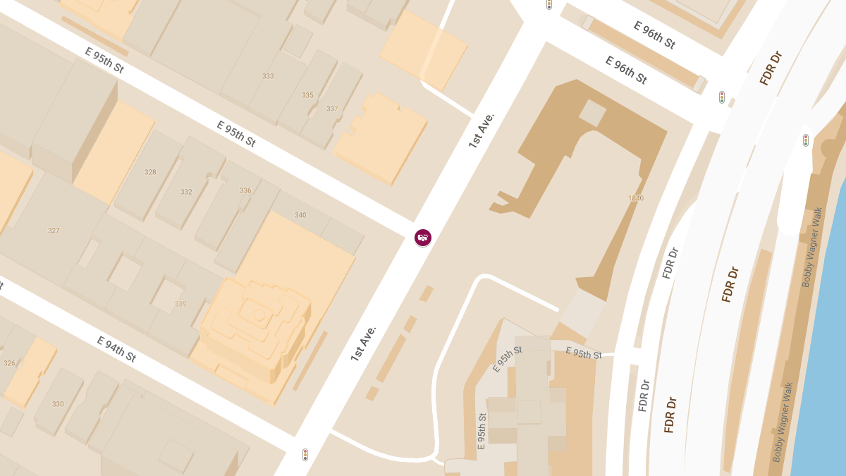 Vehicle Crash with Injuries at E 95th St & 1st Ave