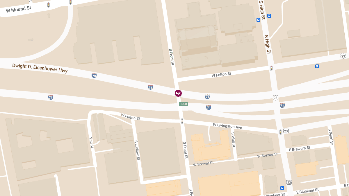 Vehicle Crash with Injuries at I-70 W & S Front St