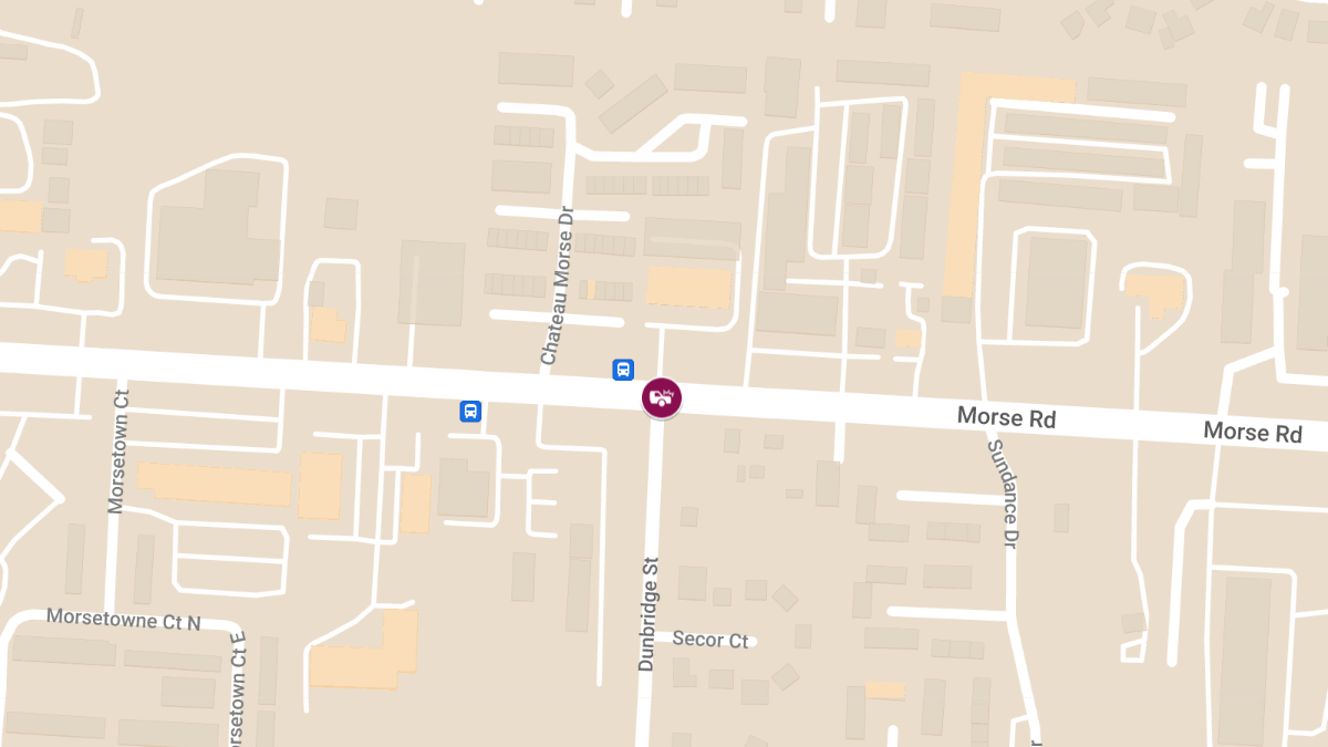 Vehicle Crash with Injuries at Morse Rd & Dunbridge St