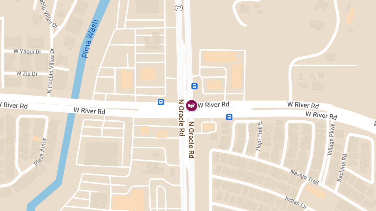 Vehicle Crash with Injuries at Oracle Rd & River Rd