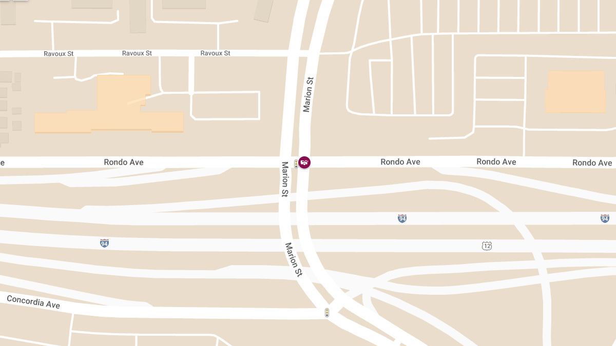 Vehicle Crash with Injuries at Rondo Ave & Marion St