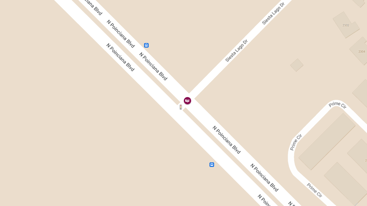 Vehicle Crash with Injuries at Siesta Lago Dr & N Poinciana Blvd