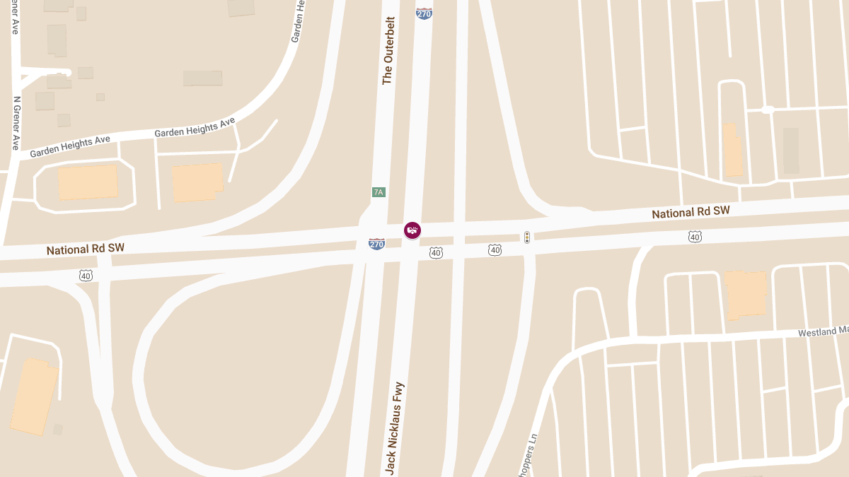 Vehicle Crash with Injuries at W Broad St & I-270 S