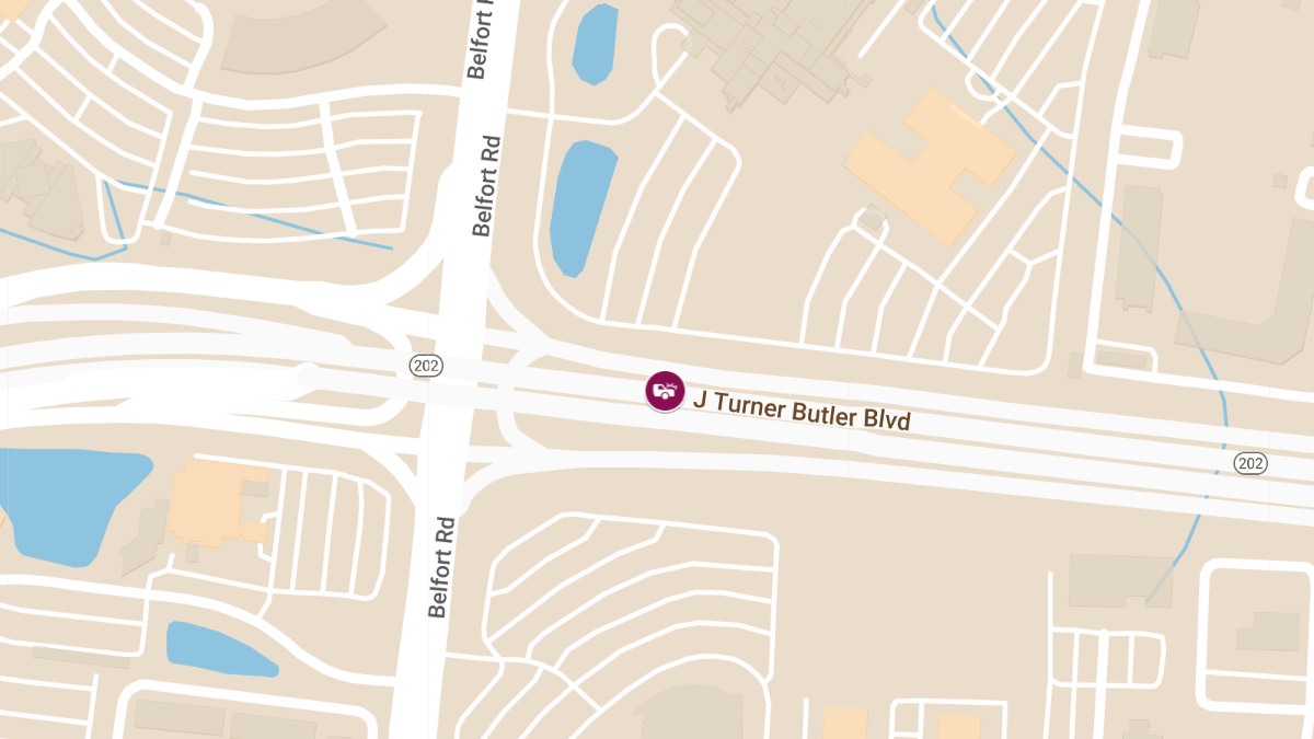 Vehicle Crash with Injuries on Butler Blvd WB near Belfort Rd