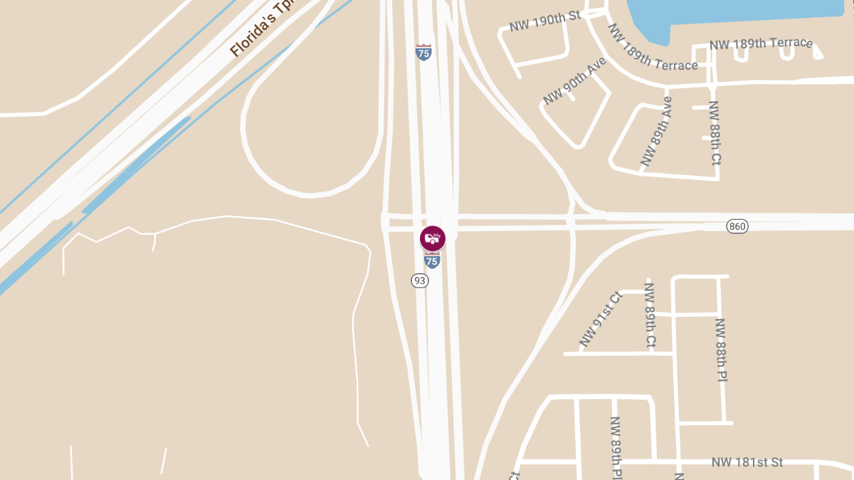 Vehicle Crash with Injuries on I-75 NB near Miami Gardens Dr