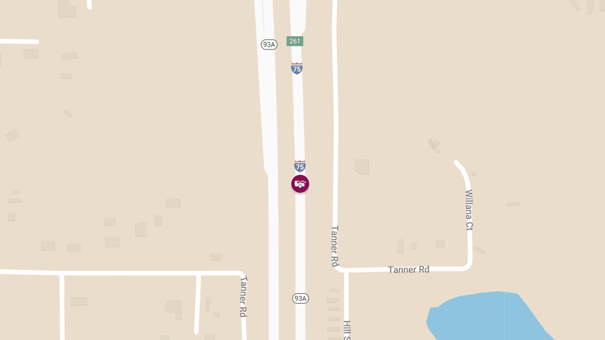 Vehicle Crash with Injuries on I-75 SB near MM 261