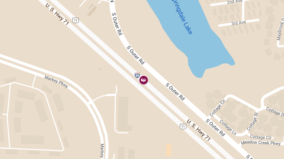 Vehicle Overturns in Crash with Injuries on I-49 at Mile Marker 164