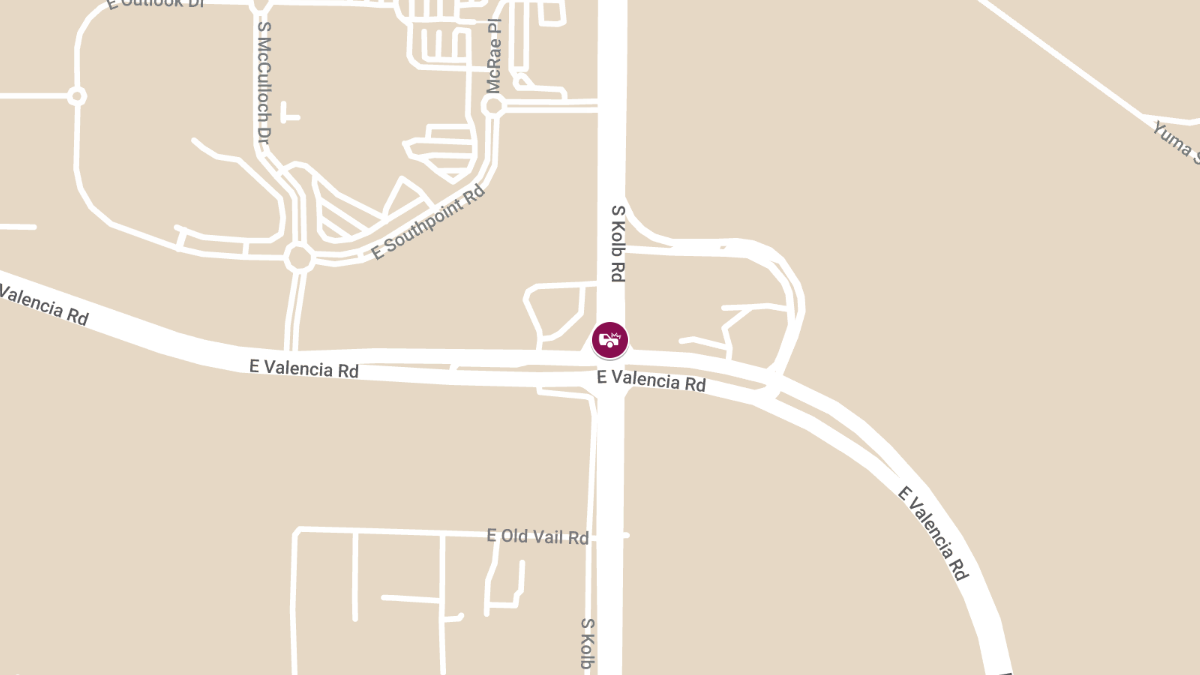 Vehicle Rollover with Injuries at E Valencia Rd and Kolb Rd