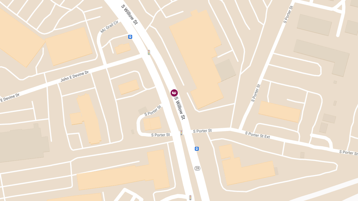 Vehicle vs. Building Crash with Injuries on South Willow St