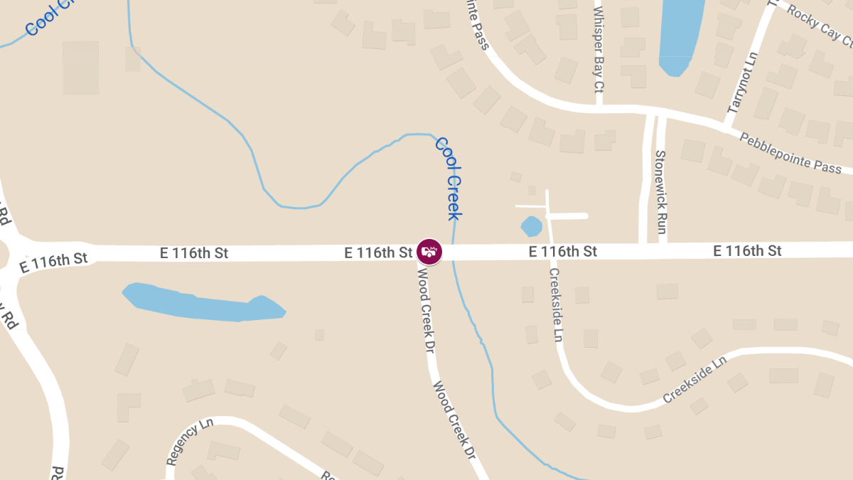 Vehicle vs. Pedestrian Accident with Possible Injuries at E 116th St & Woodcreek Dr