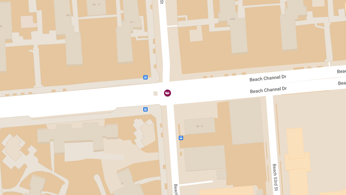 Bus Involved in Two-Vehicle Crash at Beach 54th St & Beach Channel Dr