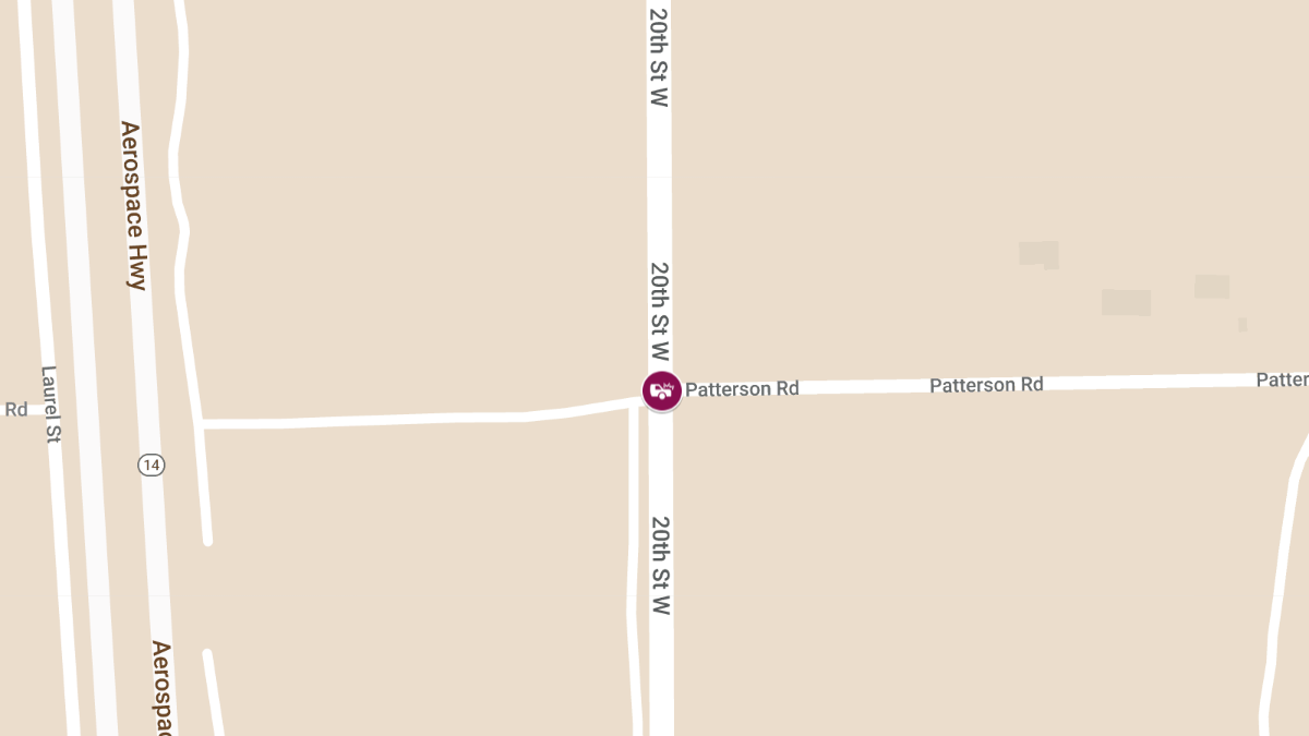 1 Severely Injured in Two-Vehicle Crash at 20th St W & Patterson Rd