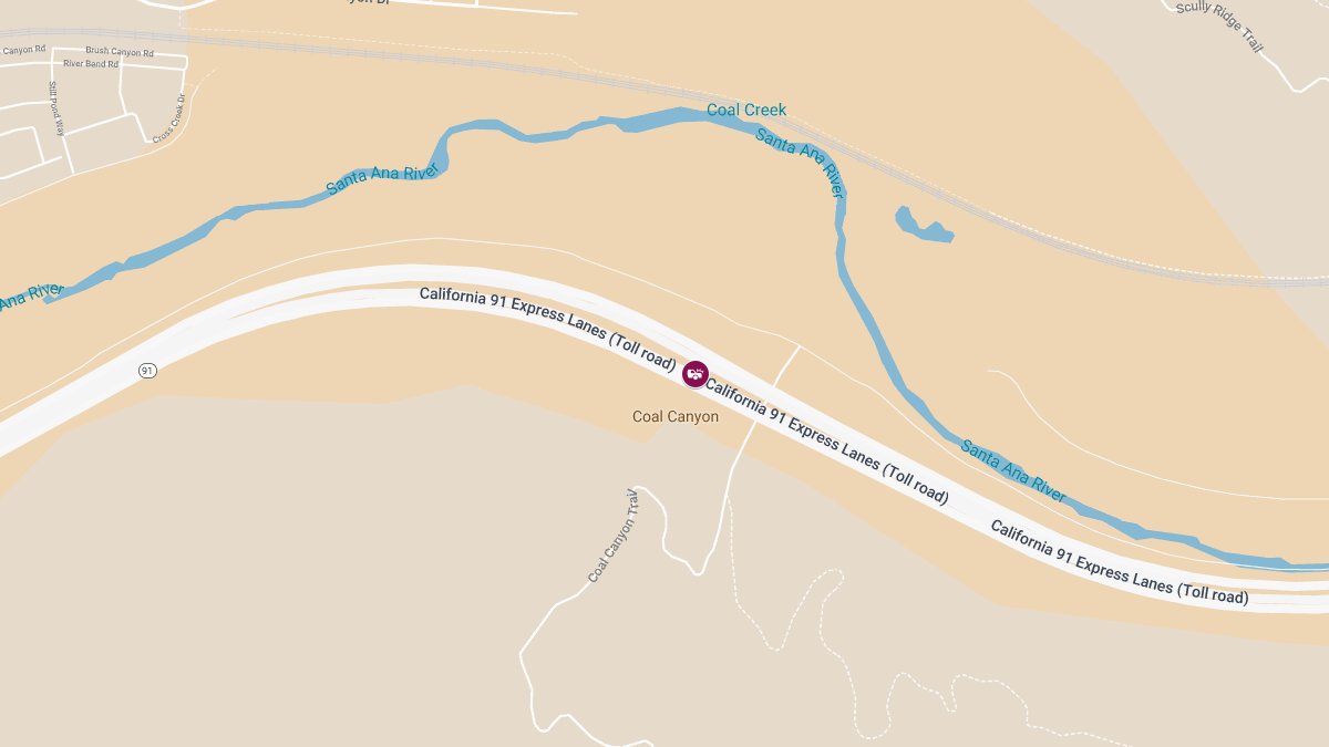 3 Killed in Fiery Crash on 91 Fwy Near Coal Canyon Rd