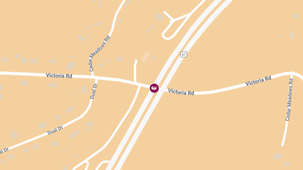38-Year-Old Injured in Crash on US-67 at Victoria Rd