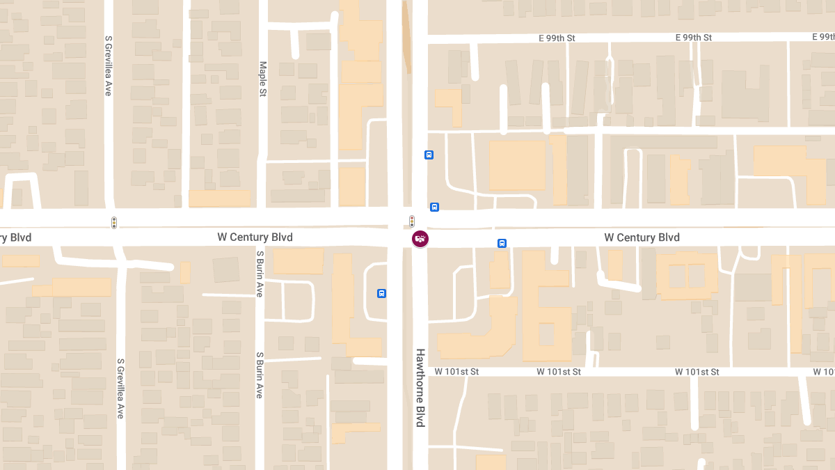 6 Injured After Five-Car Crash and Vehicle Fire at W Century Blvd & Hawthorne Blvd