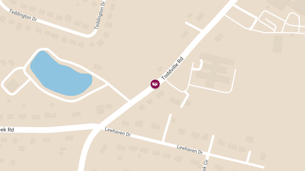 Accident With Injuries at 1754 Toddville Rd