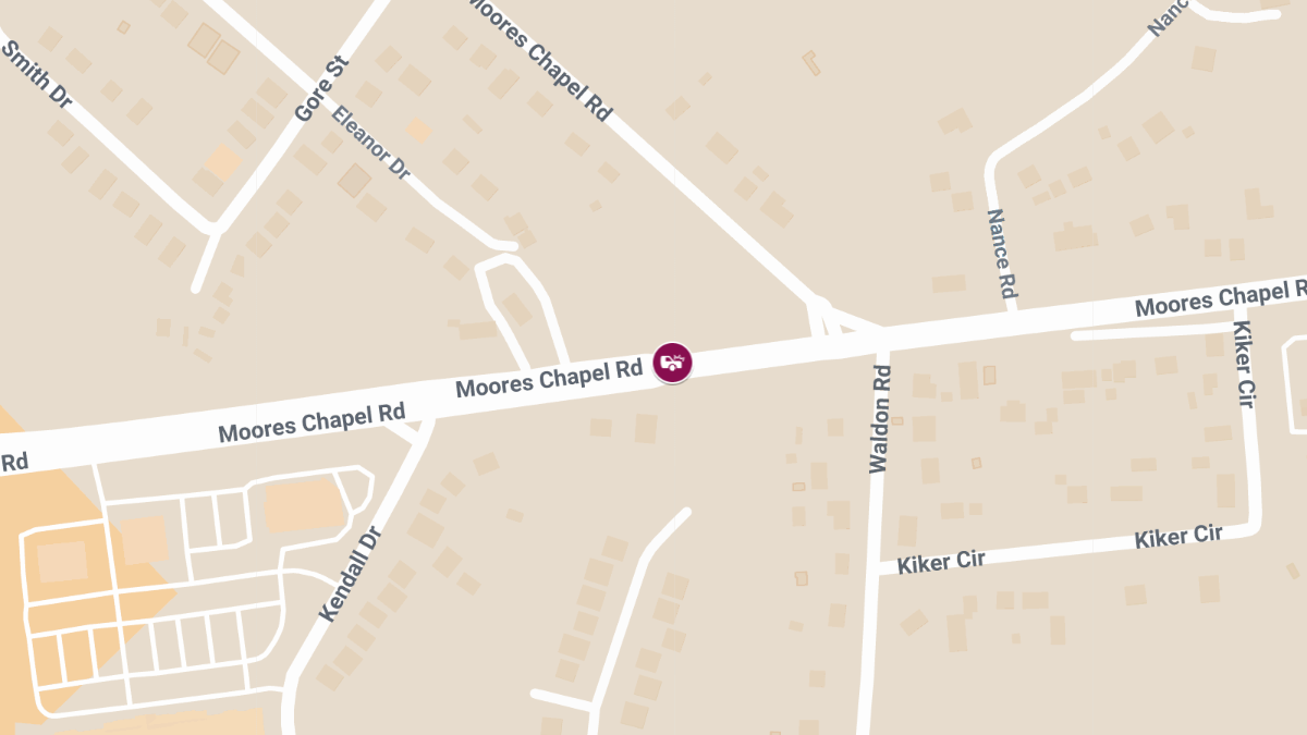 Accident With Injuries at 9226 Moores Chapel Rd