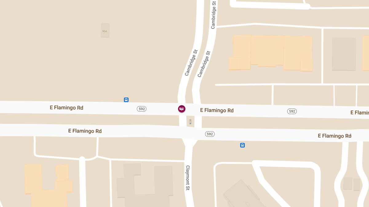 Accident With Injuries at Flamingo Rd and Cambridge St