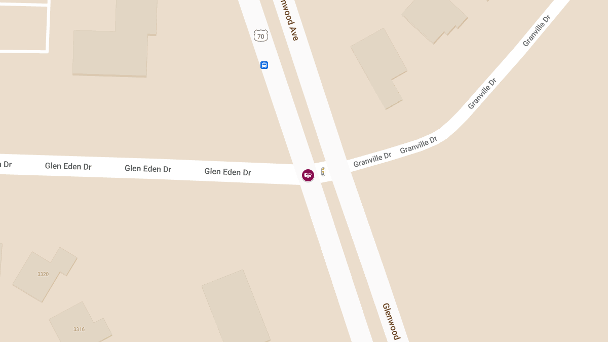 Accident With Injuries at Glenwood Ave & Glen Eden Dr