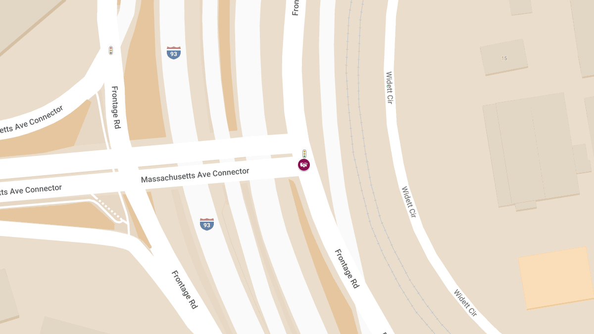 Accident With Injuries at Mass Avenue Connector and Frontage Rd